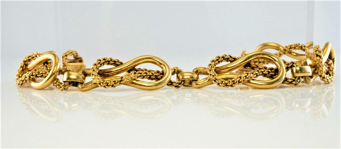 21k Solid Yellow Gold Bracelet - 2