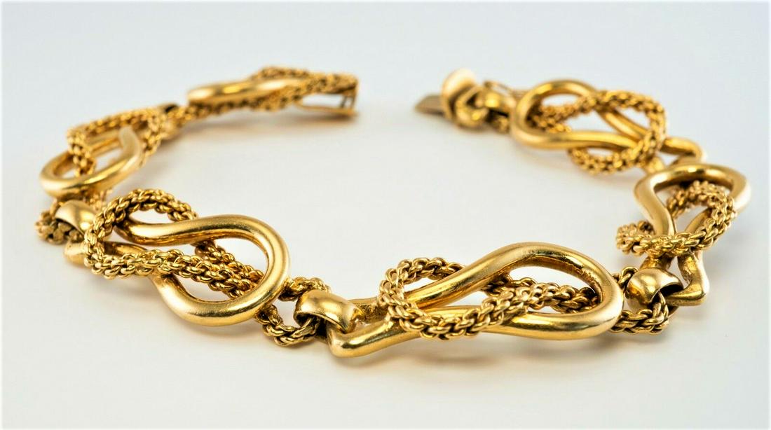 21k Solid Yellow Gold Bracelet - 3