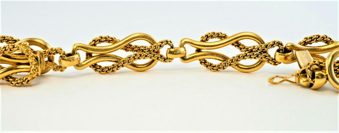 21k Solid Yellow Gold Bracelet - 4