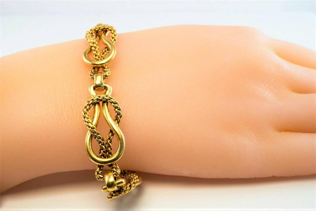 21k Solid Yellow Gold Bracelet - 5