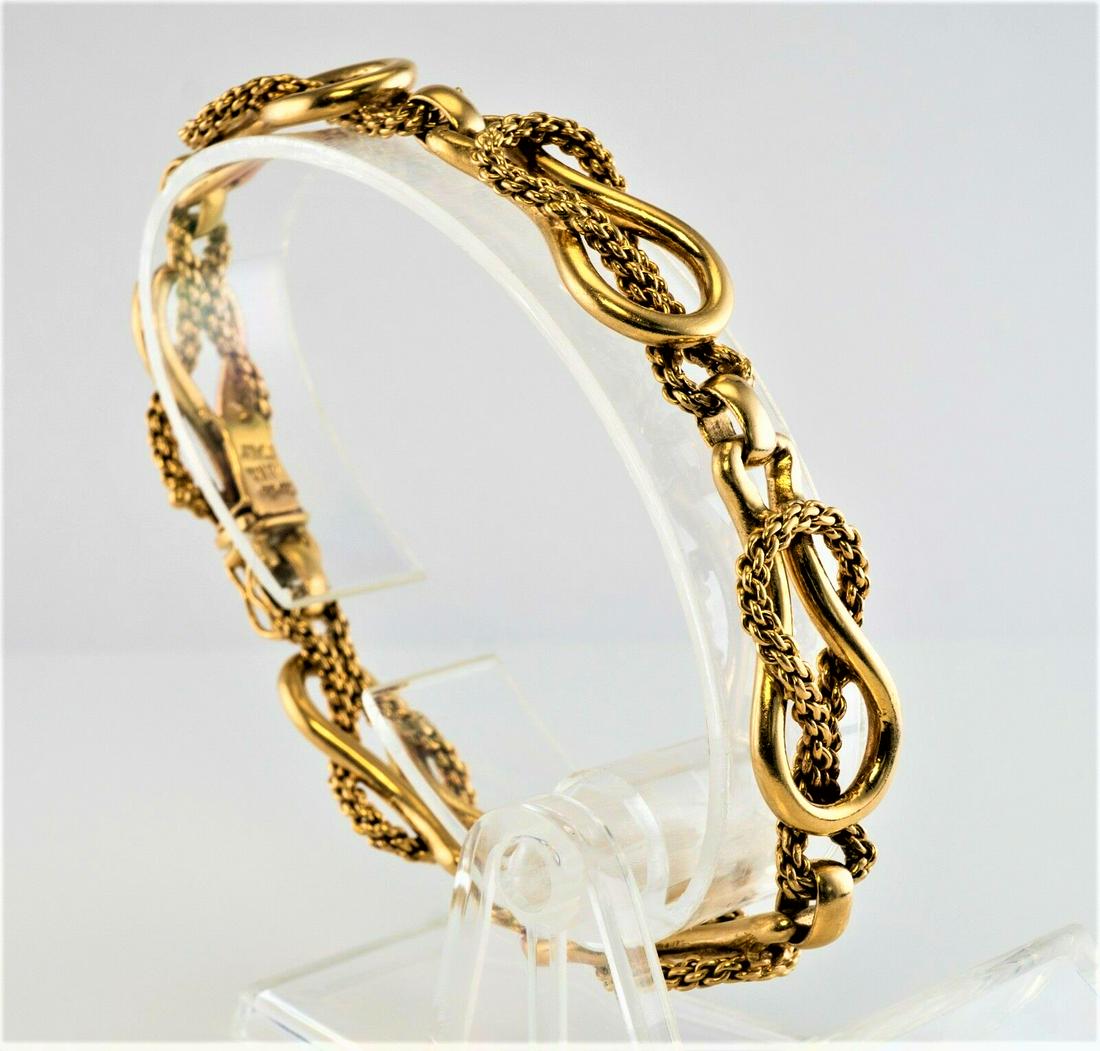 21k Solid Yellow Gold Bracelet - 6