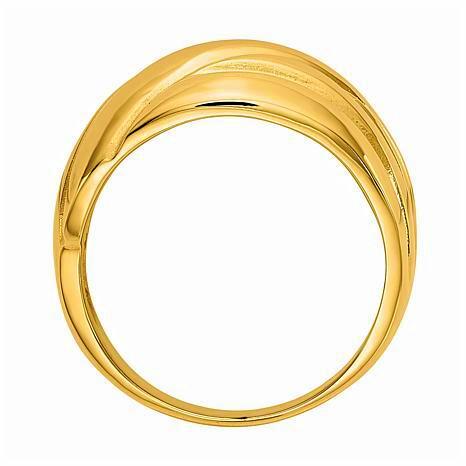 21k Solid Gold Dome RING - 2