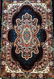 Classic Mahal Persian Bijar Rug 3'x5'