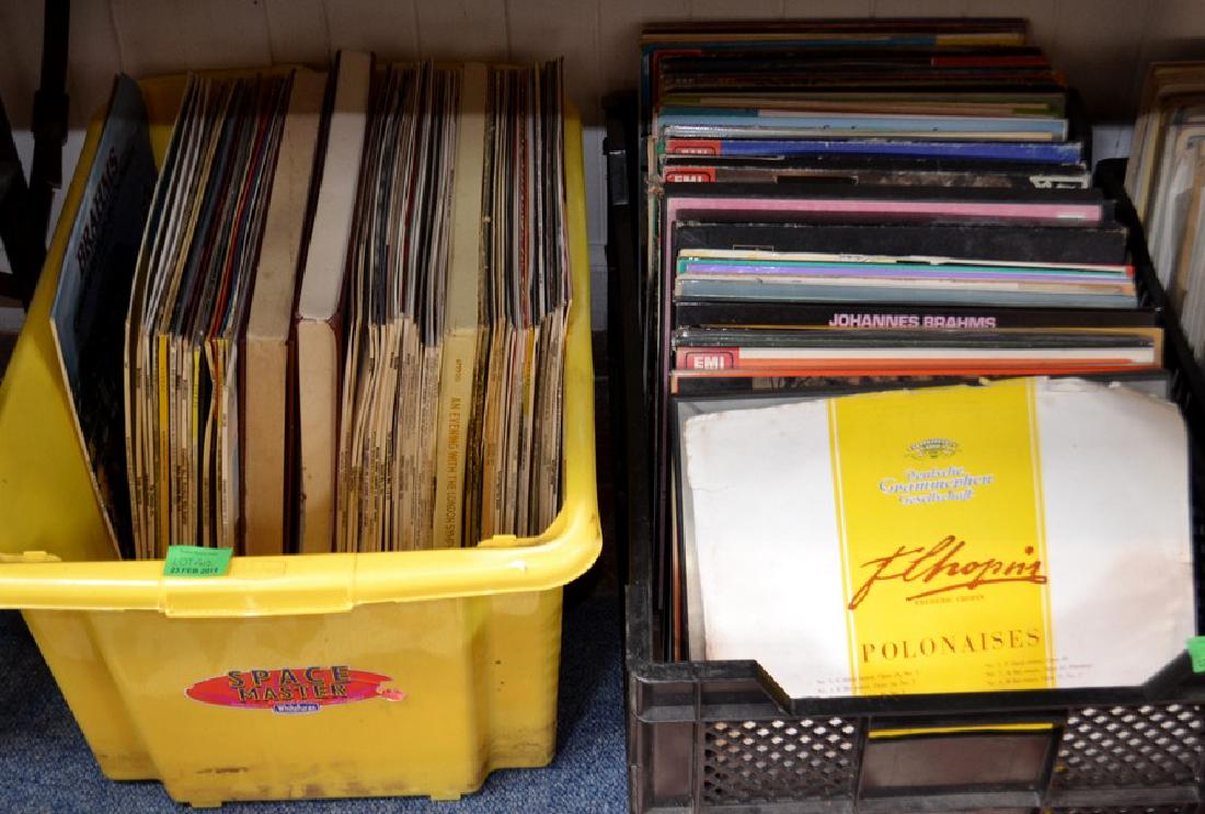 Mixed lot of classical LP's to include Brahms, Elgar,: Mixed lot of classical LP's to include Brahms, Elgar, Dvorak, John Williams, Sibelius and Rachmaninov etc etc