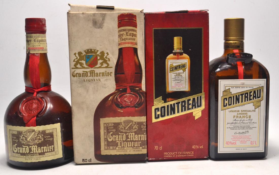 Two liquer bottles to include Grand Marnier 50cl and: Two liquer bottles to include Grand Marnier 50cl and Cointreau 70cl