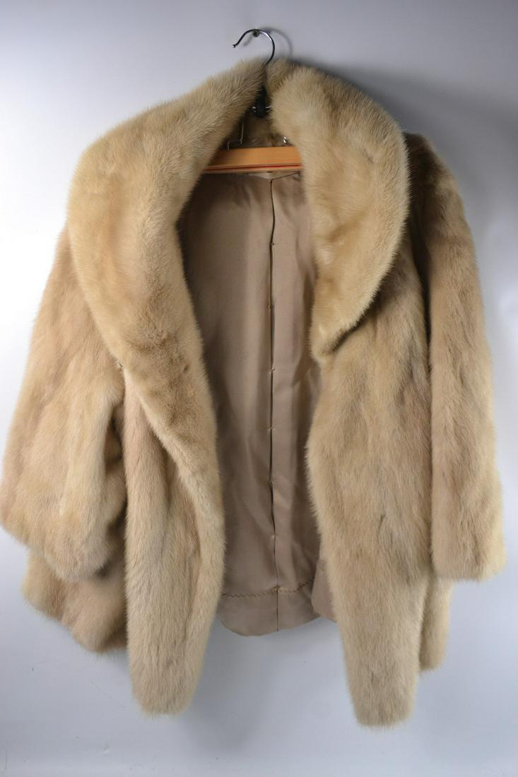 Mink (champagne) jacket - pure mink: Mink (champagne) jacket - pure mink