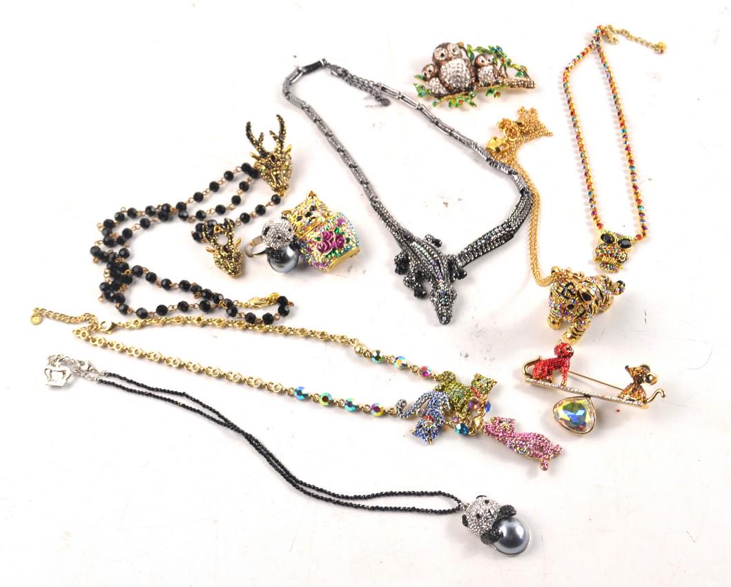 A collection of 10 exclusive BUTLER & WILSON designer: A collection of 10 exclusive BUTLER & WILSON designer costume jewellery, each costing on average £40-70 each item, never worn brand new! Approx 10 pieces