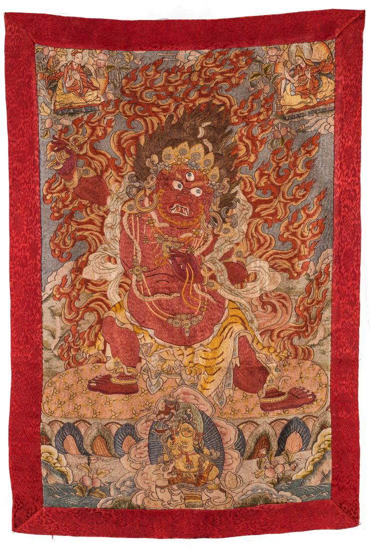 Qing Dynasty "Fire Immortal" Fabric (1 of 8)