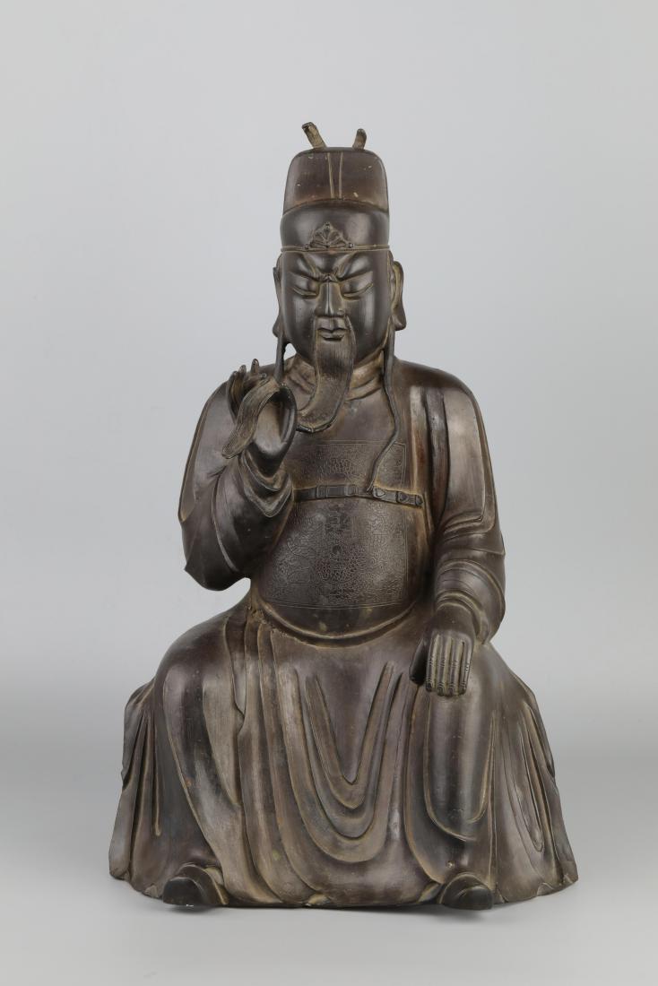 BRONZE  "GUAN GONG" FIGURINE (1 of 6)