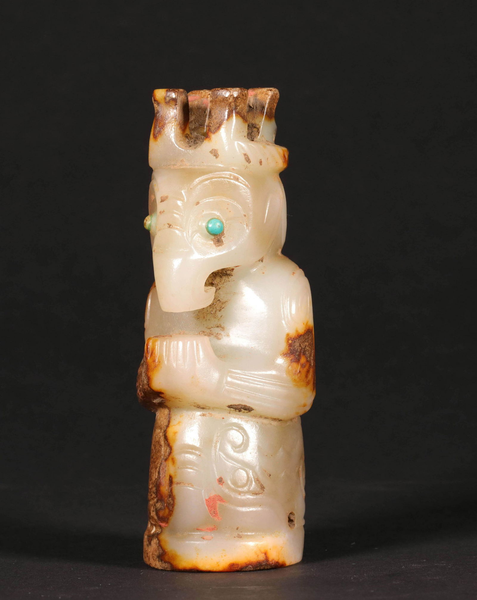 AN ANTIQUE JADE MAN (1 of 8)
