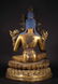 A LARGE GILT BRONZE BUDDHA STATUE - 3