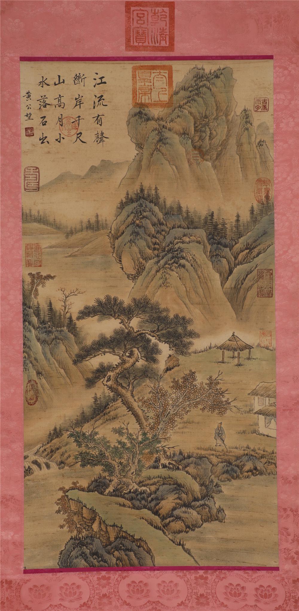 A SCROLL OF LANDSCAPE PAINTING (1 of 6)