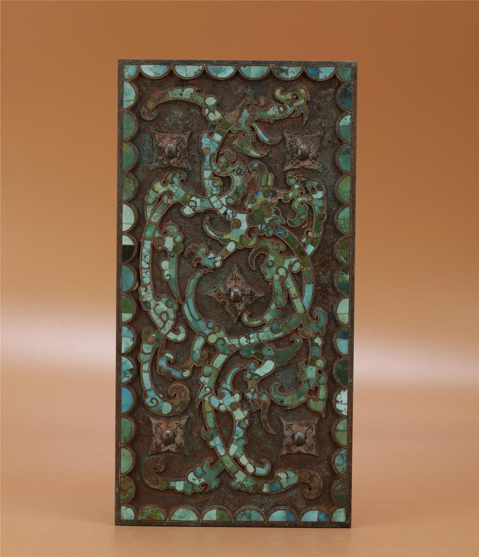 A CHINESE VINTAGE BRONZE MIRROR (1 of 6)