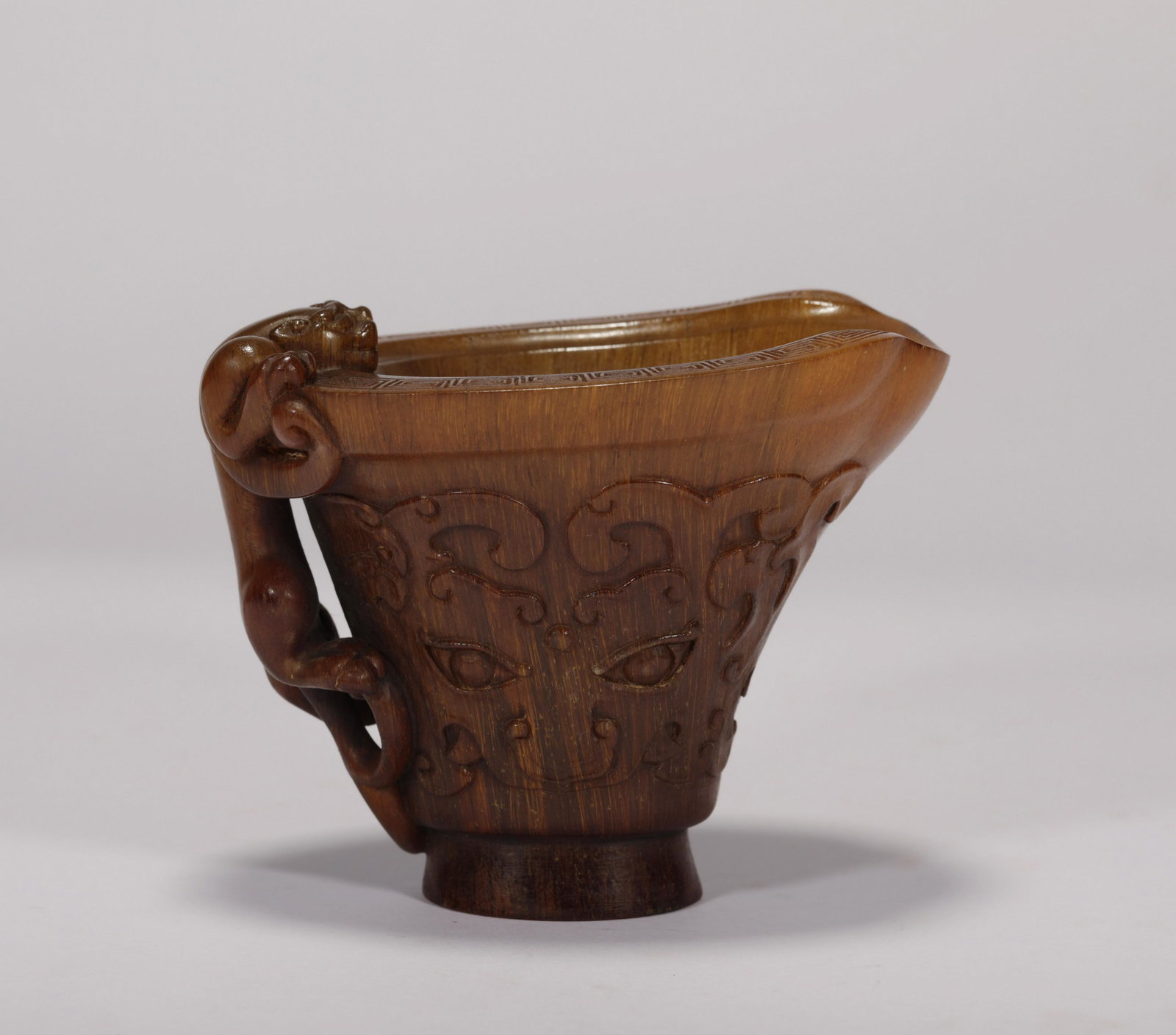 A QING DYNASTY HORN CUP (1 of 7)