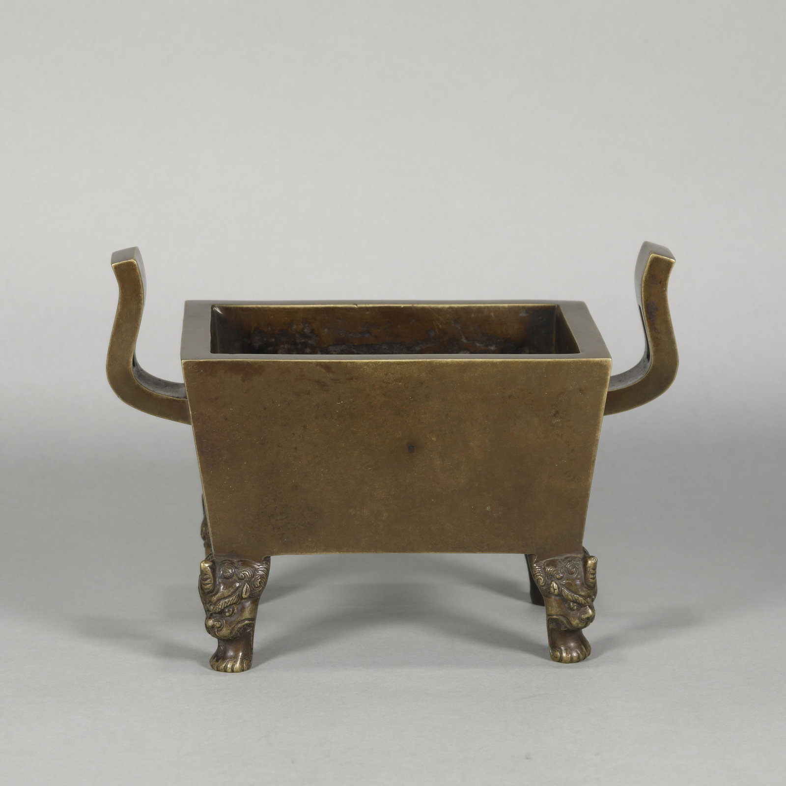 A QING DYN. BRONZE INCENSE HOLDER (1 of 6)