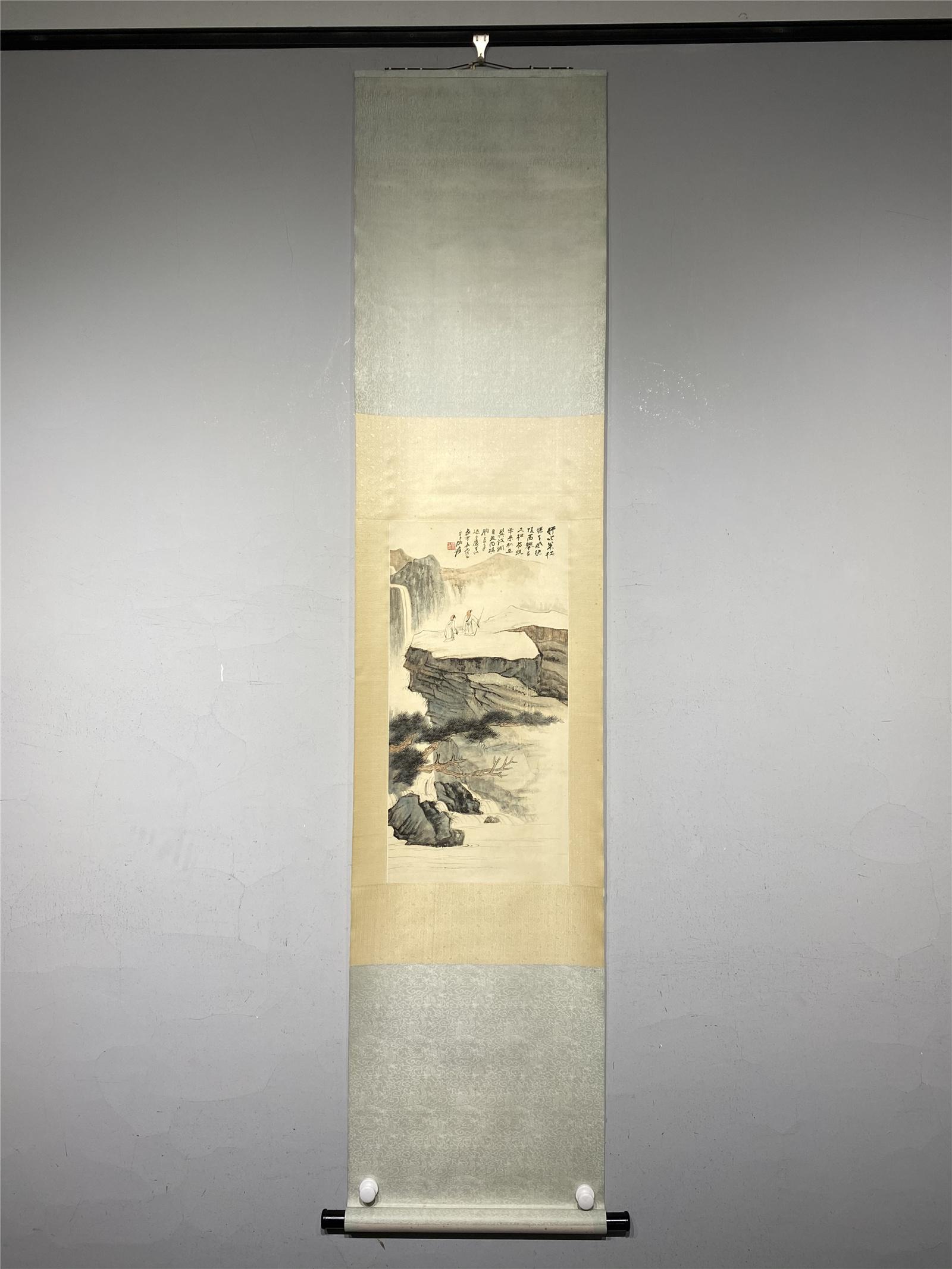 A LANDSCAPE PAINTING SCROLL (1 of 9)