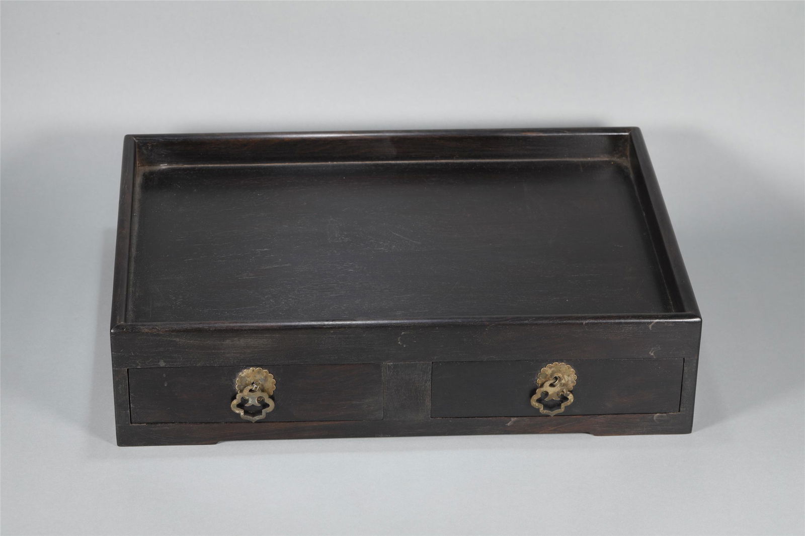 A QING DYNASTY ZITAN WOOD TRAY (1 of 6)