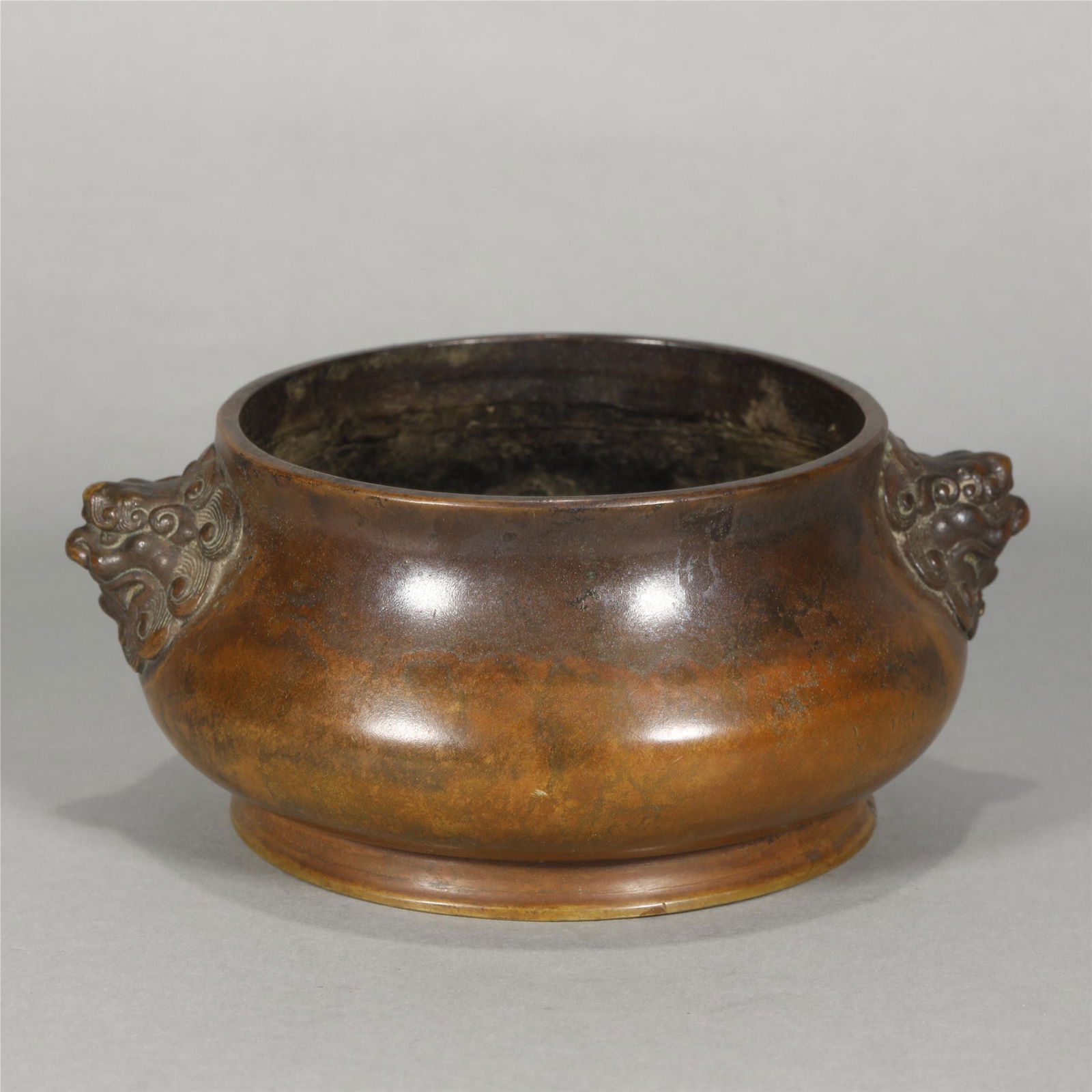 A QING DYN. BRONZE CENSER (1 of 6)