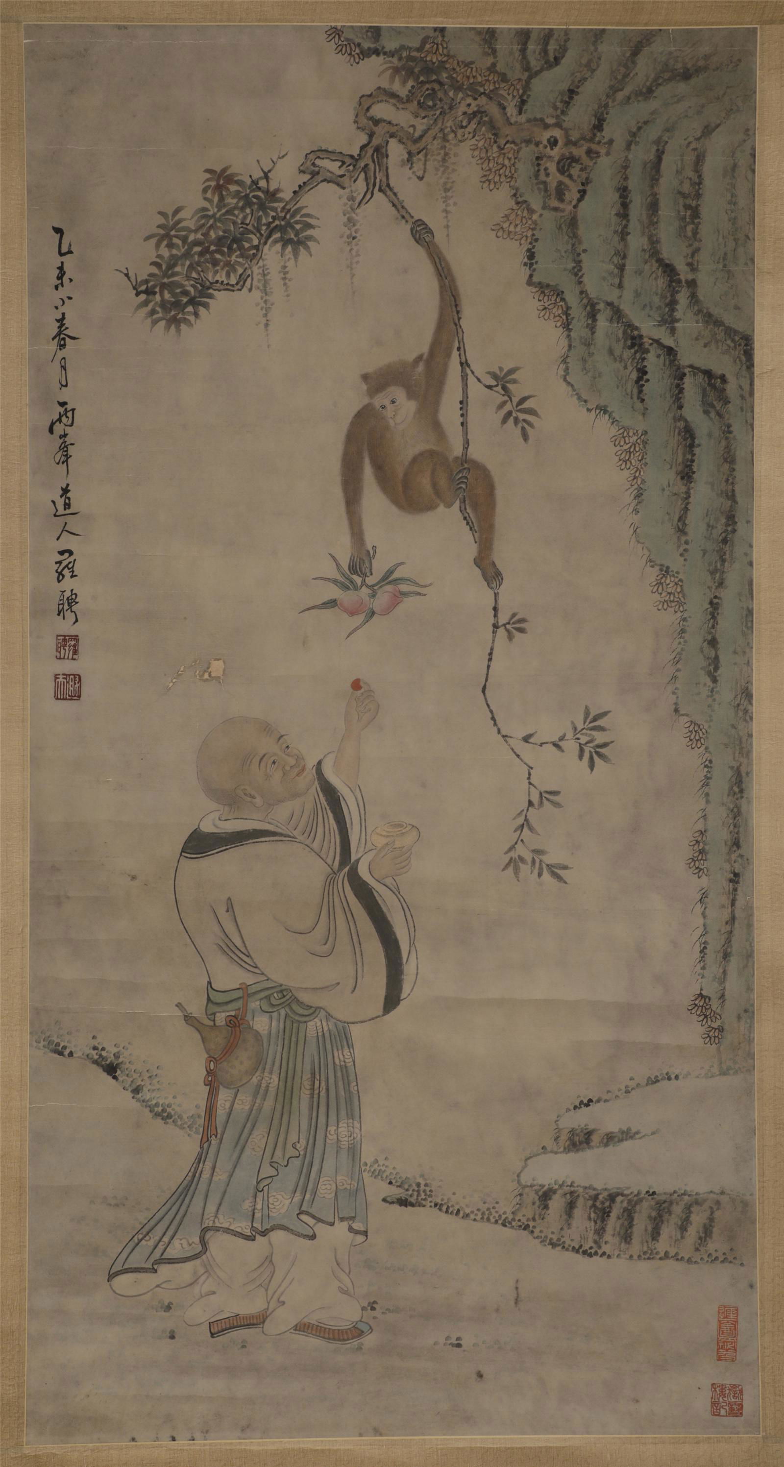 A CHINESE PAINTING VERTICAL SCROLL (1 of 6)