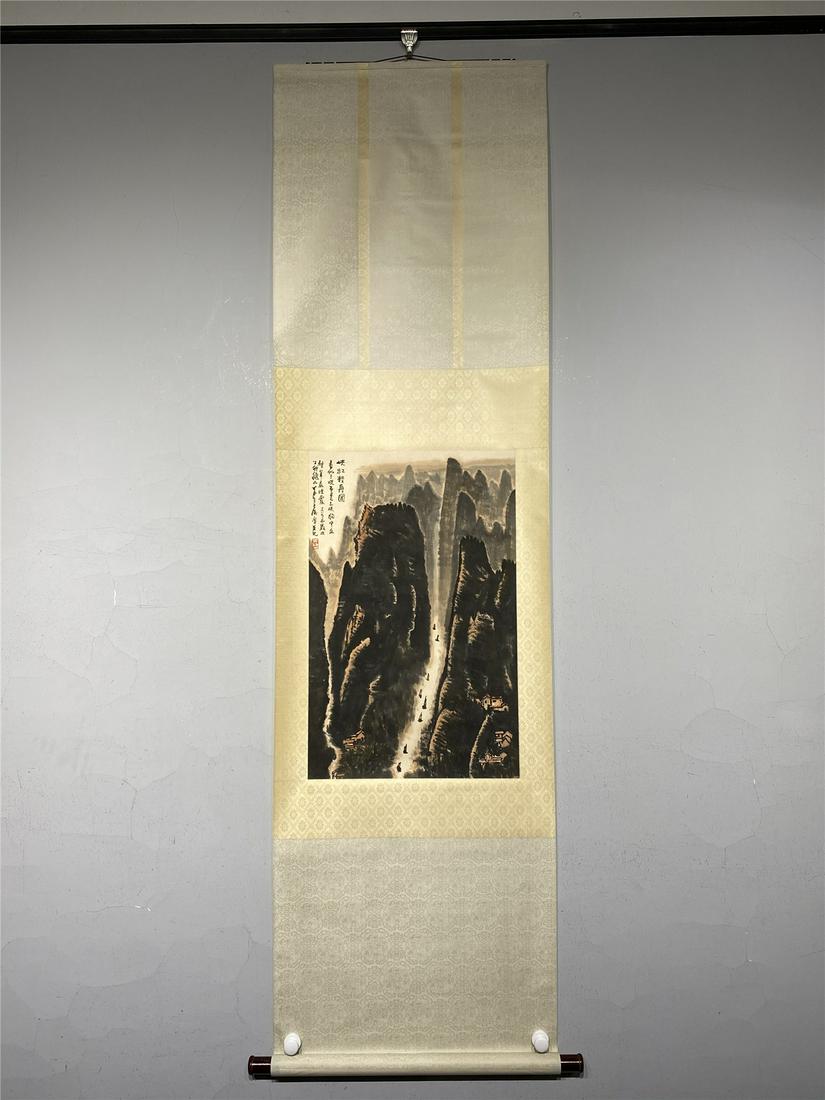 A CHINESE PAINTING VERTICAL SCROLL (1 of 9)