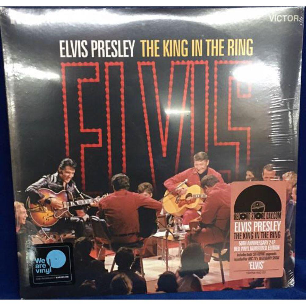 Sealed Ltd Edition Red Vinyl - Elvis Presley -: Elvis Presley Ltd Edition (#0675) Red Vinyl "The King in the Ring" Gatefold 2 LP Set - RCA 19075811831S1 (Sealed)