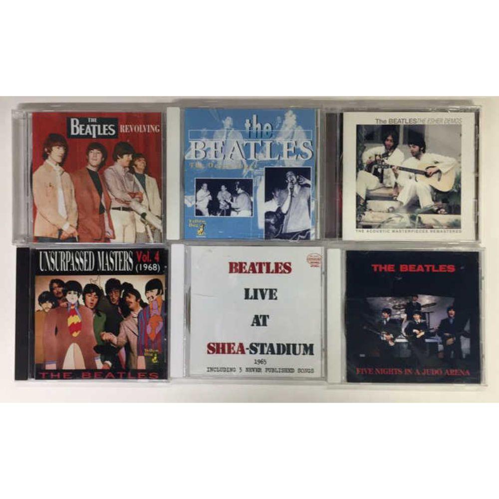 (6) Bootleg Beatles Music CD's -: Live at Shea Stadium", "Five Nights in a Judo Arena", "Unreleased Masters Vol 4", "The Esher Demos", "The Decca Tapes" & "Revolving