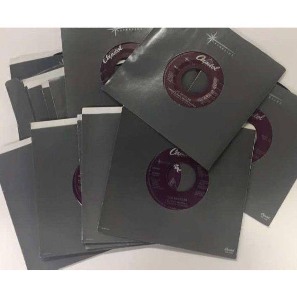 New/Old Dealer Stock - (15 Different) 1988: Starline Series Beatles 45 RPM Records w/Orig Sleeves - Capitol Records X6279 Can't Buy Me Love, X6281 Hard Day's Night, X-6282, I'll Cry Instead, X-6283 And I Love Her, X-6284 Matchbox, X-6286 I Feel