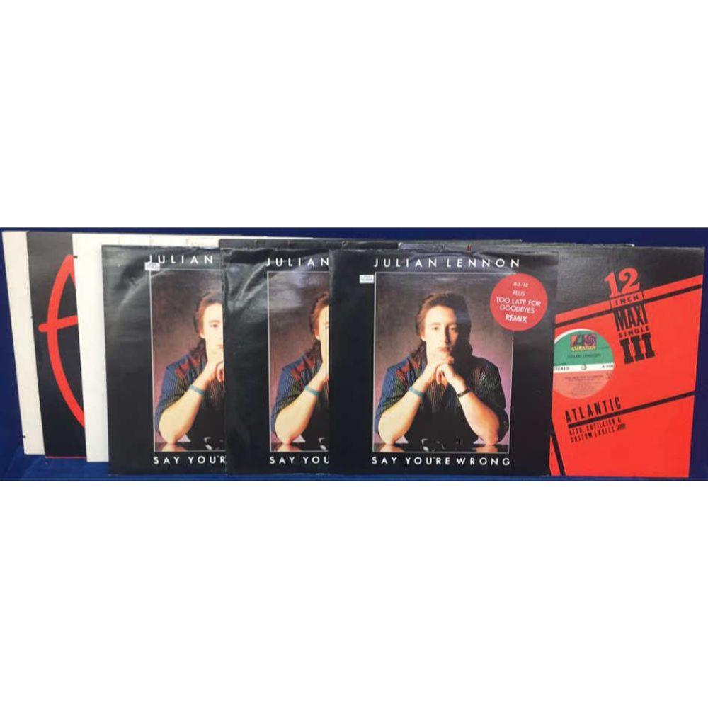(15) High Grade Julian Lennon 12" Single LP's -: (2) Atlantic PR-893 "A Candid Conversation" Promos w/Interview Sheets, Atlantic PR-919 "This is My Day" Promo, Atlantic PR-653 "Valotte" Promo, (2) Atlantic PR-855 "Stick Around" Promos, (4) Atlantic 