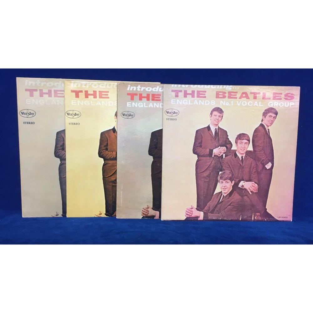(4) High Grade Bootleg "Introducing the Beatles": LP's w/3 Stereo Jackets & (1) Mono (Vinyl Nr Mint to Mint, Jackets VG+-Nr Mint)