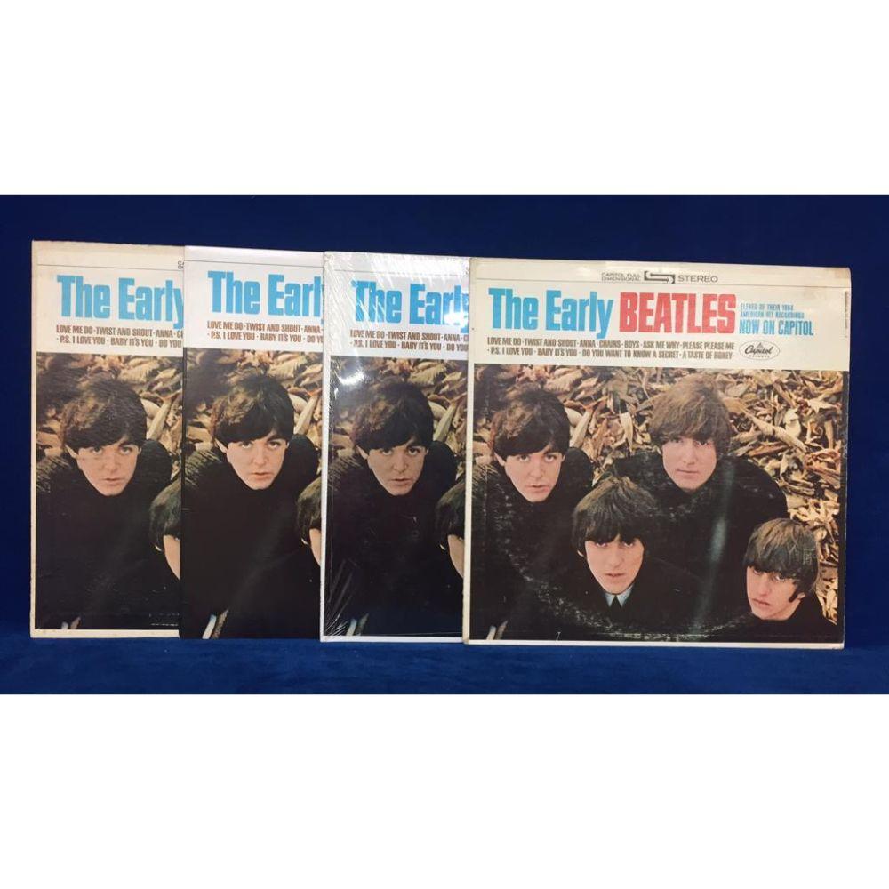 (4) Variations - High Grade "The Early Beatles": LP's - ST-2309 Stereo Capitol Flat Black Sm Print Colorband Label (Vinyl VG+, Jacket VG+), ST-2309 Stereo Capitol Black Print in Colorband Label (Vinyl Mint, Jacket Nr Mint+), ST-2309 Stereo Capitol O