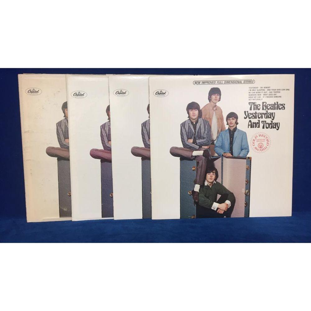 (4) Variations - High Grade "The Beatles Yesterday: & Today" LP's - ST-2553 Stereo Apple/Capitol Records (Vinyl Nr Mint, Jacket VG+), ST-2553 Stereo Capitol Flat Black Sm Print Colorband Label "O" in Dead-wax (Record VG+, Jacket VG++), ST-2553 Stereo C