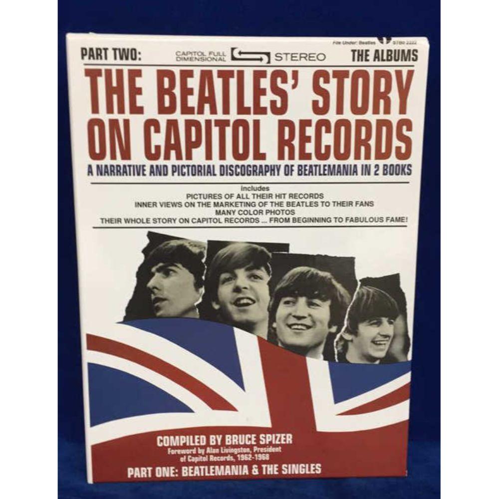 Autographed - Ltd Edition (51/500) "The Beatles: "The Beatles Story on Capitol Records" - 2 Hard Bound Vol w/Slip Cover & Bookmarker (autographed on both volumes & Bookmark by author Bruce Spizer)