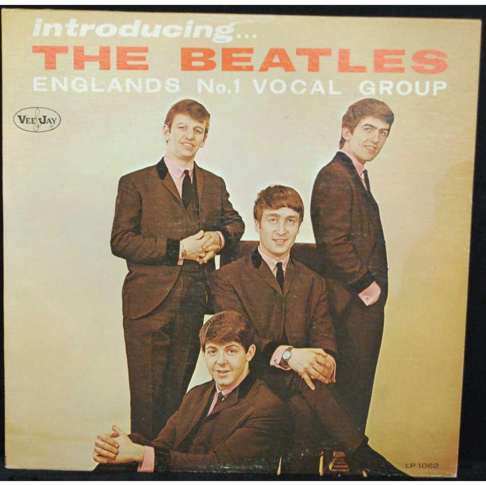 1964 "Introducing The Beatles" LP -: Vee-Jay Records Black Colorband VJ Bracket Logo Label LP-1062 (consignors opinion of condition of record : Nr. Mint, Jacket Nr Mint)