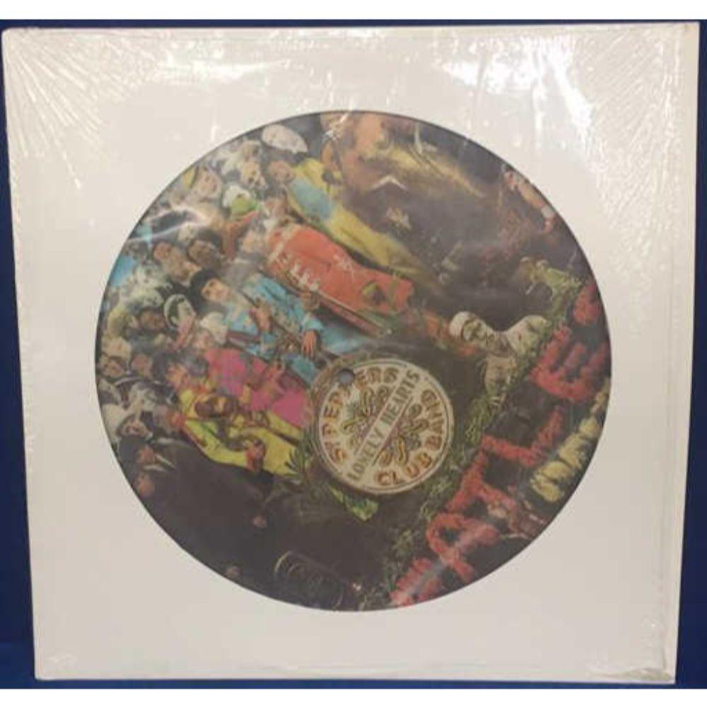 Picture Disc - The Beatles "Sgt Peppers Lonely: Hearts Club Band" LP - Parlophone Records PHO-7027 (opinion of condition: Record Mint, Jacket Generic White)