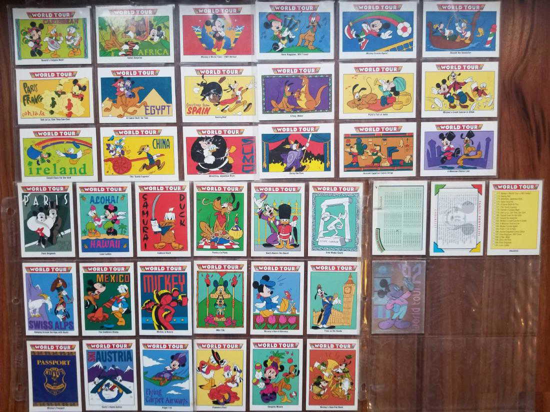 Disney World Tour trading cards