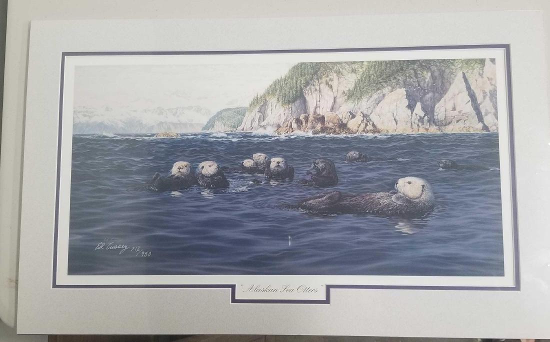 Ed Tussey "Alaskan Sea Otters" print