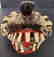 Two Panamanian handmade Embera tribe woven masks - 3