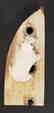 Eskimo carved walrus on artifact base by L. Kingeekuk - 4