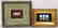 Two Lois Snavley painted ivory piano key miniatures