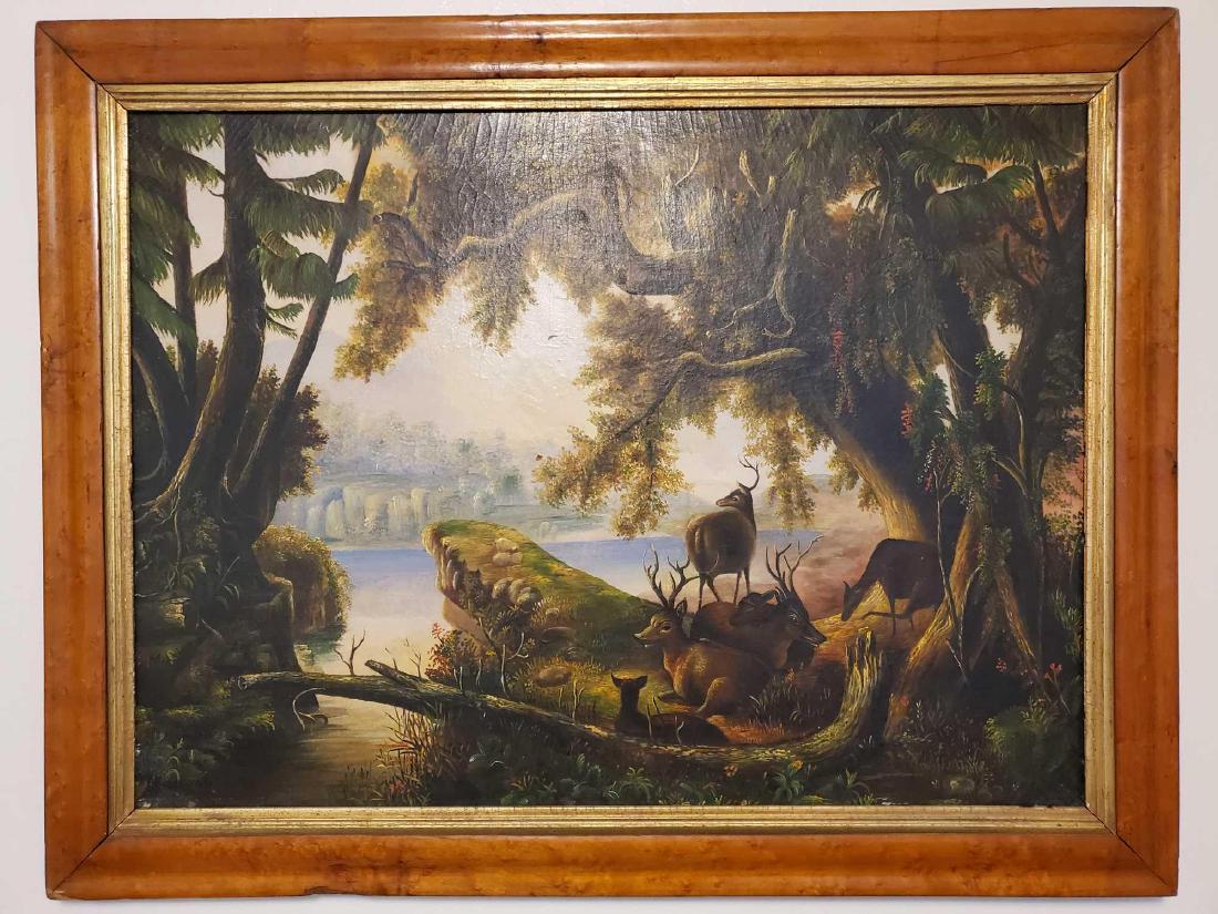 Original oil painting, American School 19th century (1 of 2)