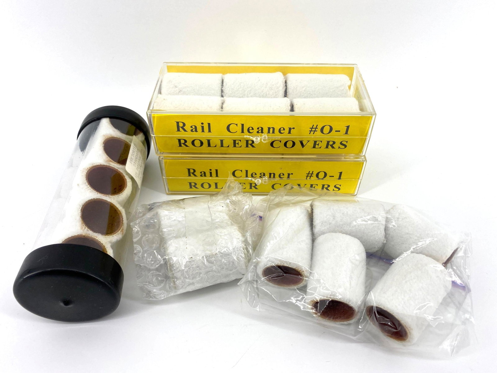 Lot of Rail Cleaning Rollers: Lot of Rail Cleaner #O-1 Roller Covers. O Gauge.