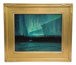 Scott McDaniel "Winter Lights" Oil Painting