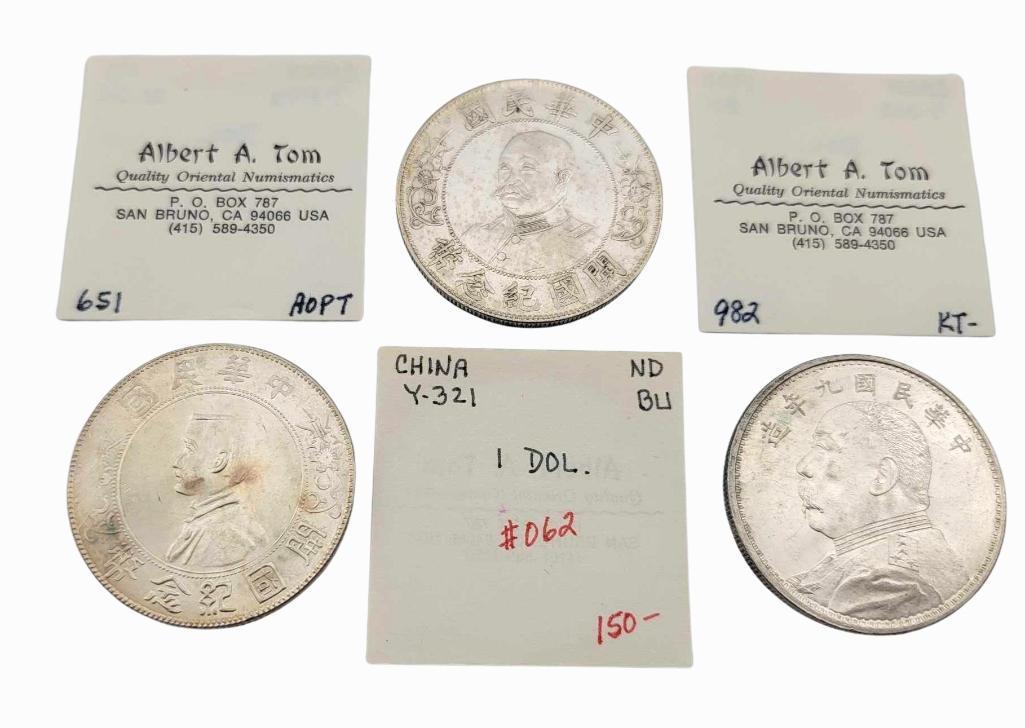 Chinese Republic Period Silver Dollars (1 of 9)