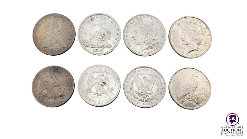 United States Dollar Type Collection - 1871, 1878-S, 18 (1 of 12)