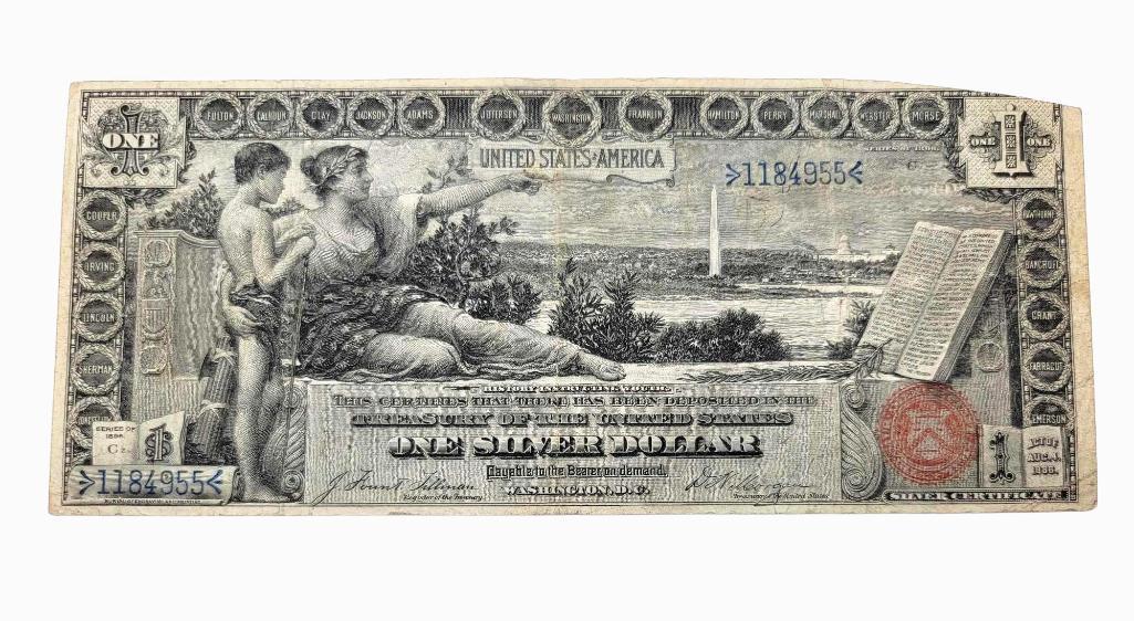 1896 United States One Dollar Silver Certificate (1 of 6)