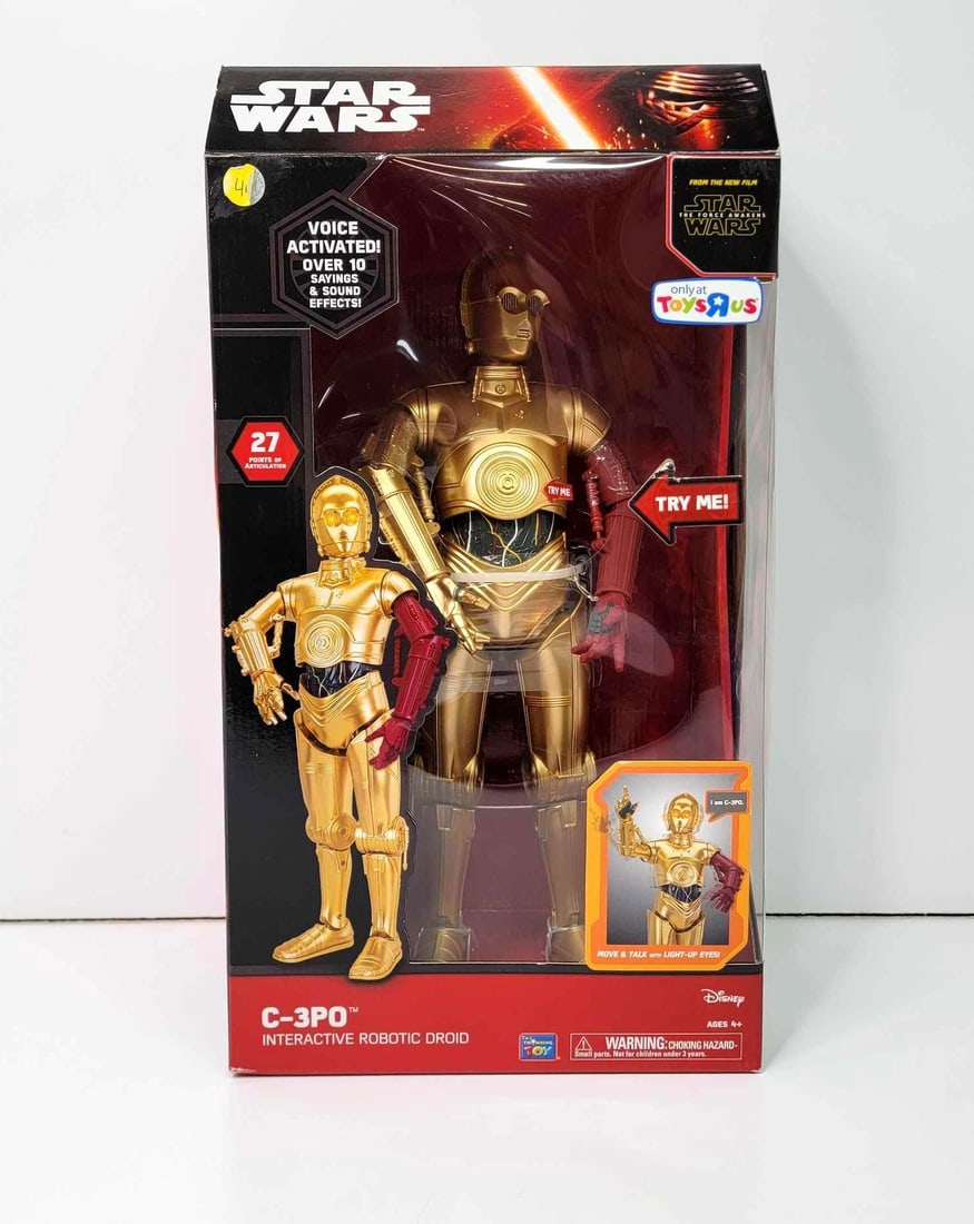 Star Wars: The Force Awakens C-3PO Interactive Robotic Droid - Thinkway Toys 2015 (1 of 4)