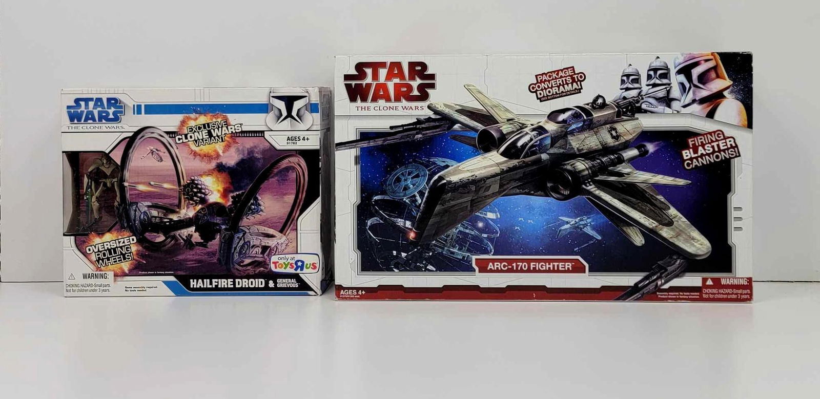 Star Wars: The Clone Wars Hailfire Droid & General Grievous and ARC-170 Fighter - Hasbro 2009 (1 of 14)
