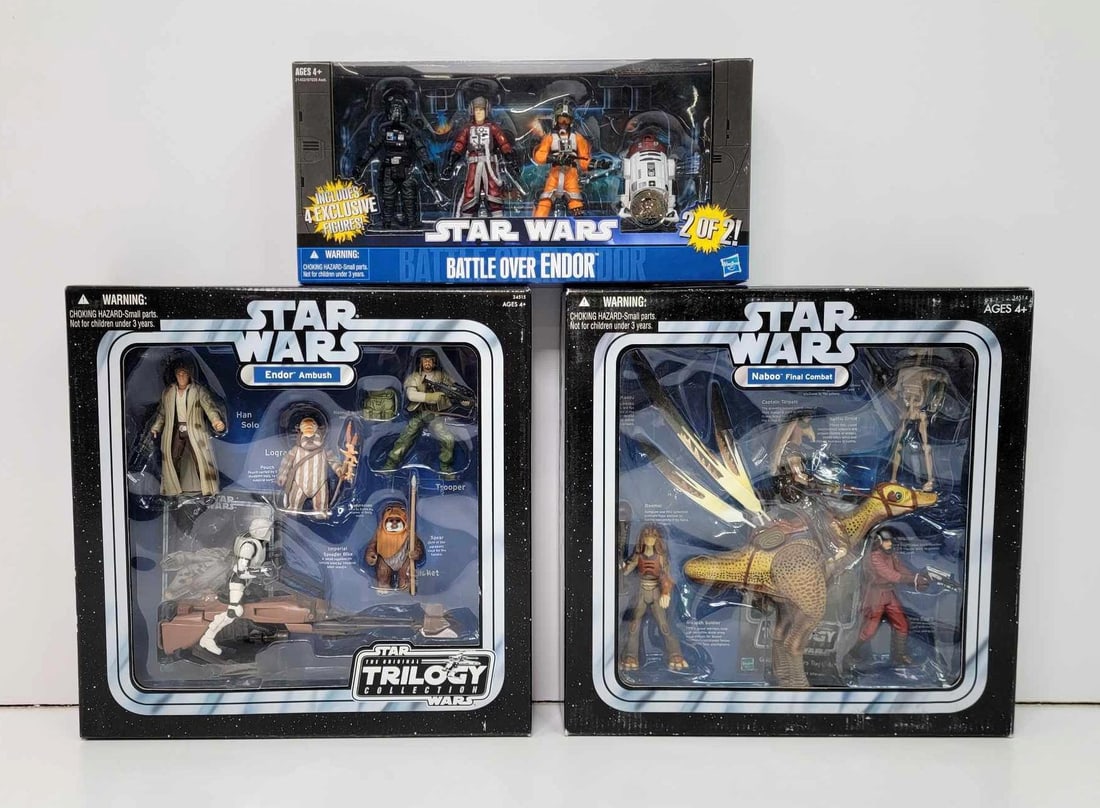 Endor Ambush, Naboo Final Combat, & Battle over Endor - Hasbro 2004 & 2010 (1 of 9)