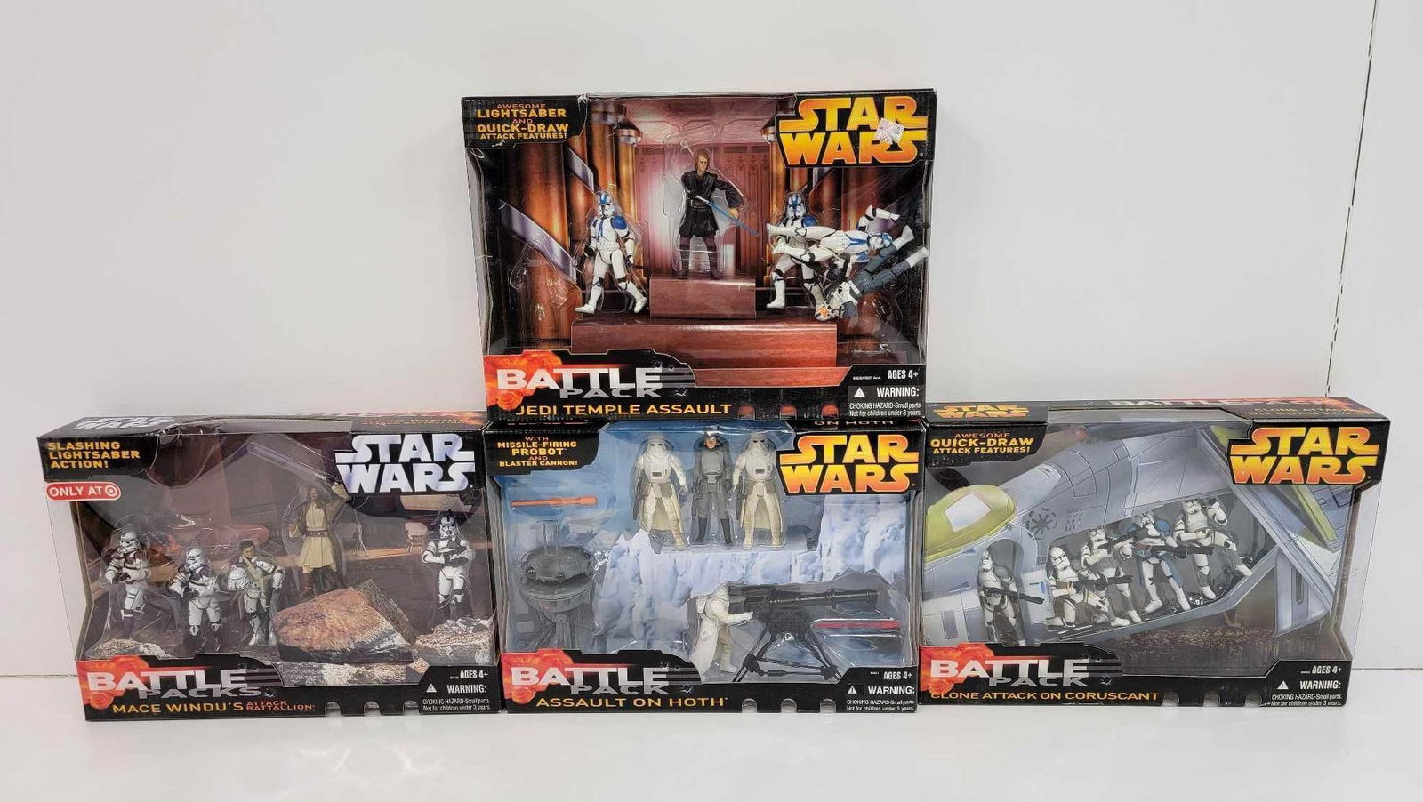 Star Wars Jedi Temple Assault, Mace Windu's Attack Battalion, Assault on Hoth, & Clone Attack on (1 of 16)