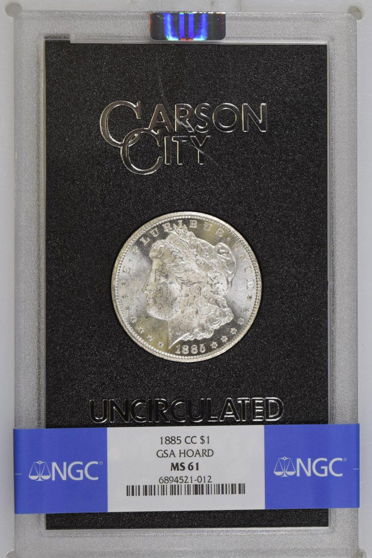1885-CC $1 GSA Hoard Morgan Silver Dollar MS 61 NGC (1 of 4)